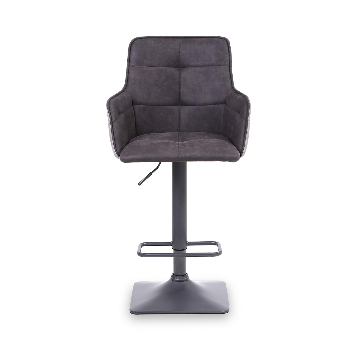 Morwyn Faux Suede Bar Stool Grey from Roseland Furniture