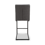 Trelise Cantilever Grey Faux Leather Bar Stool from Roseland Furniture
