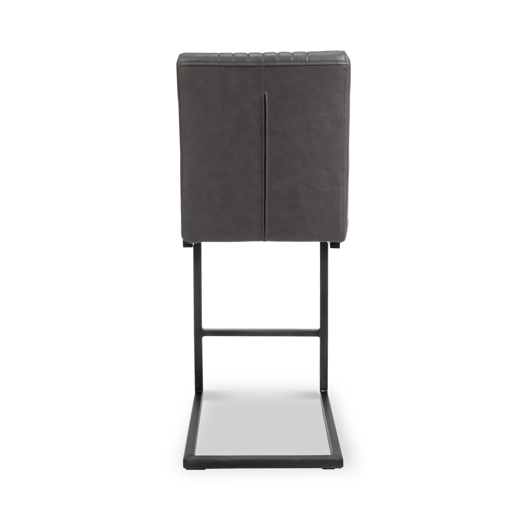 Trelise Cantilever Grey Faux Leather Bar Stool from Roseland Furniture
