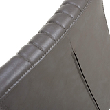 Trelise Cantilever Grey Faux Leather Bar Stool from Roseland Furniture