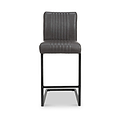 Trelise Cantilever Grey Faux Leather Bar Stool from Roseland Furniture