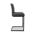 Trelise Cantilever Grey Faux Leather Bar Stool from Roseland Furniture