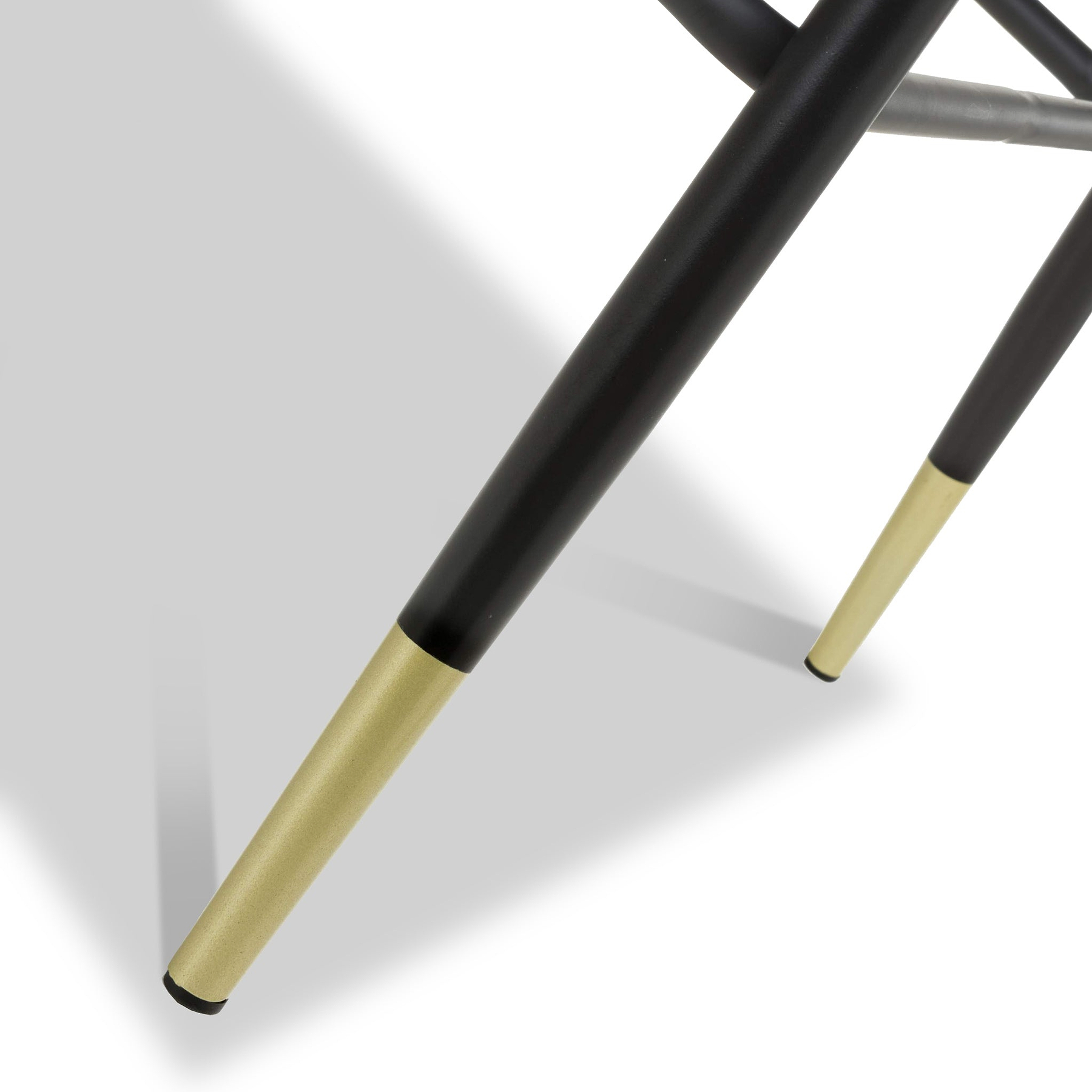 Elen Brushed Velvet Bar Stool Black from Roseland Furniture
