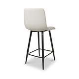 Wenford Faux Linen Bar Stool Cream from Roseland Furniture