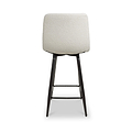 Wenford Faux Linen Bar Stool Cream from Roseland Furniture
