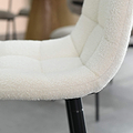 Wenford Faux Linen Bar Stool Cream from Roseland Furniture