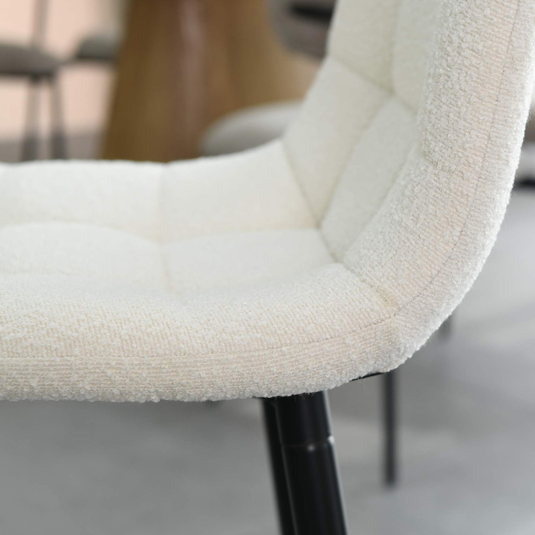 Wenford Faux Linen Bar Stool Cream from Roseland Furniture