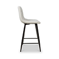 Wenford Faux Linen Bar Stool Cream from Roseland Furniture