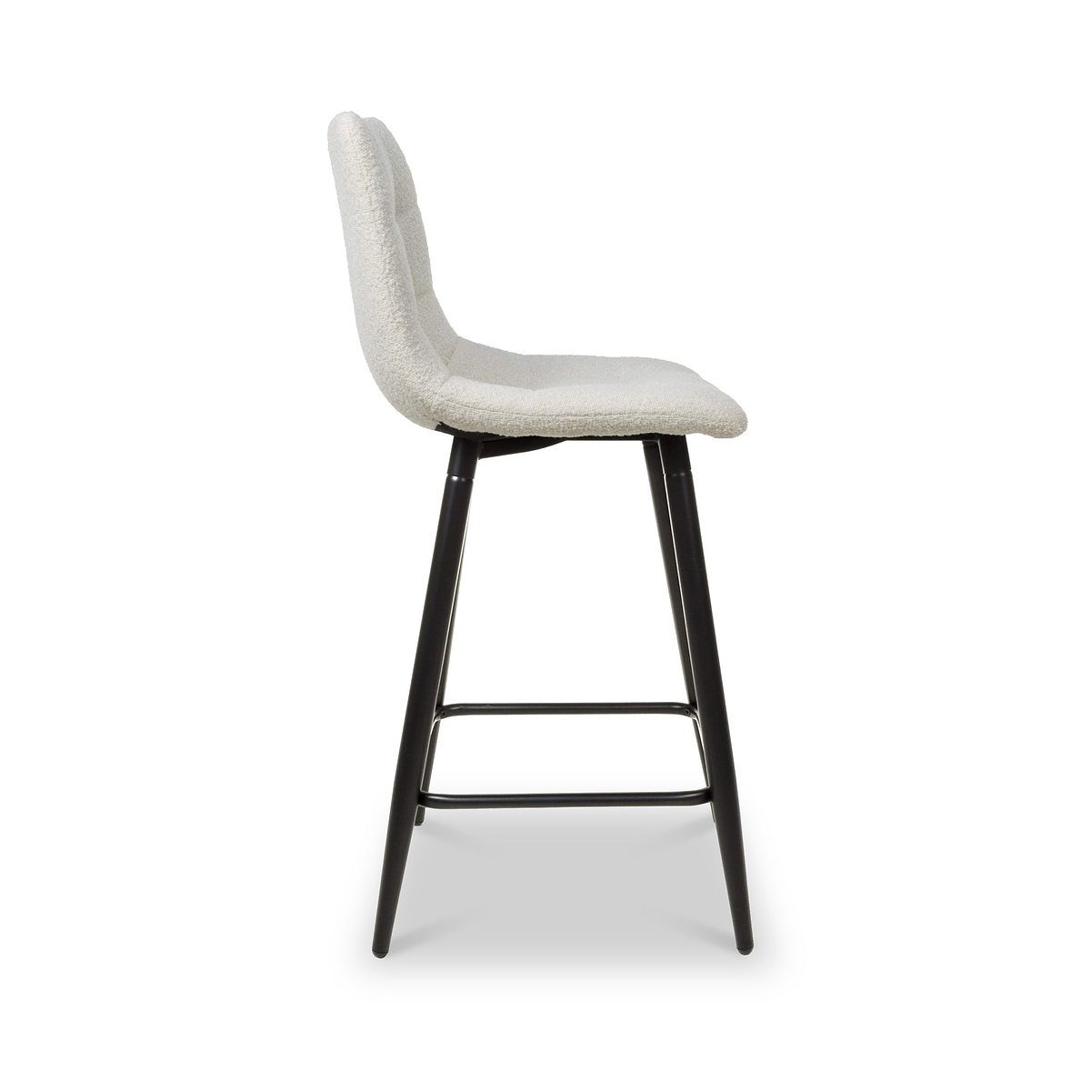 Wenford Faux Linen Bar Stool Cream from Roseland Furniture