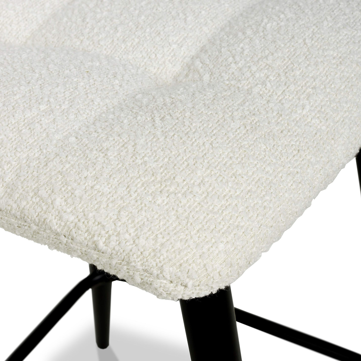 Wenford Faux Linen Bar Stool Cream from Roseland Furniture