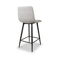 Wenford Faux Linen Bar Stool Grey from Roseland Furniture