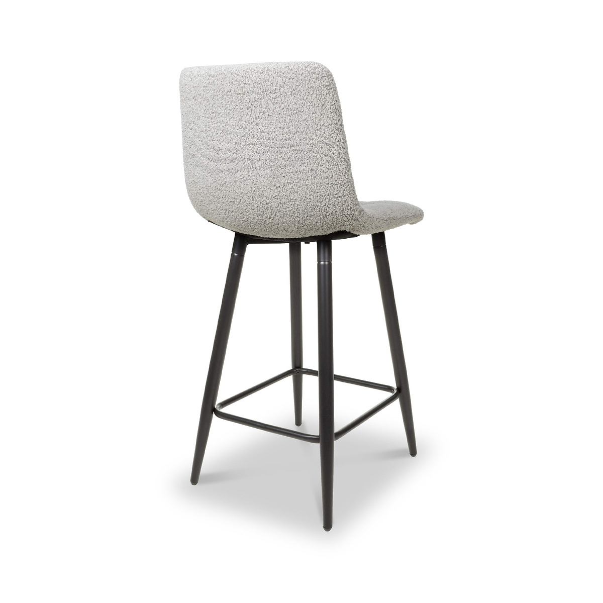 Wenford Faux Linen Bar Stool Grey from Roseland Furniture