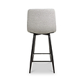 Wenford Faux Linen Bar Stool Grey from Roseland Furniture
