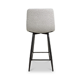Wenford Faux Linen Bar Stool Grey from Roseland Furniture