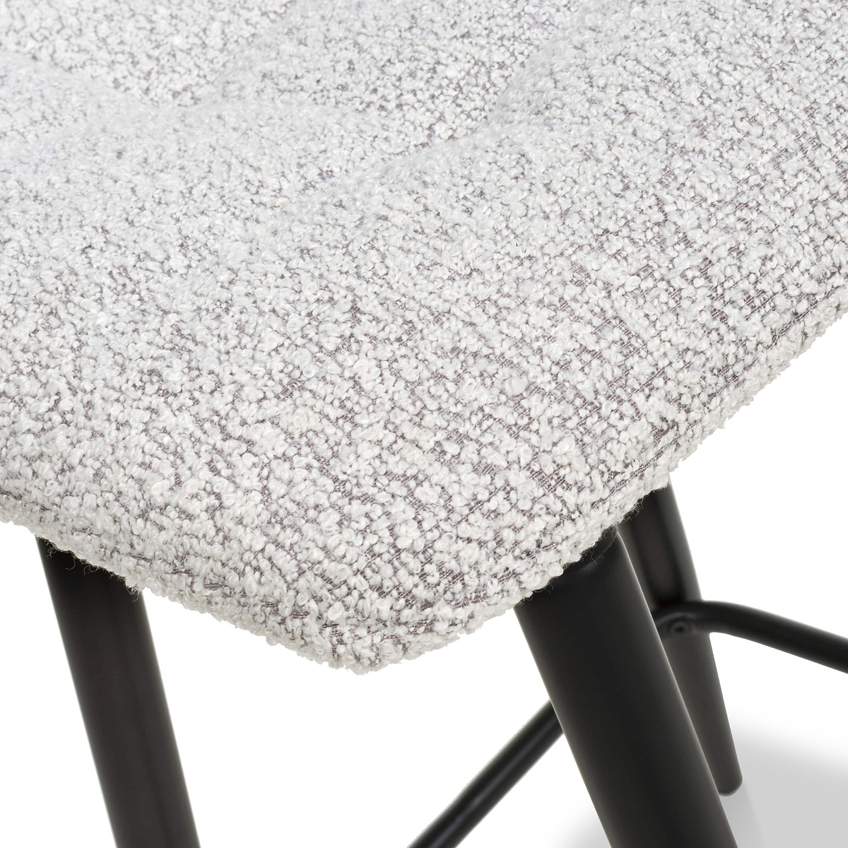 Wenford Faux Linen Bar Stool Grey from Roseland Furniture
