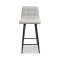 Wenford Faux Linen Bar Stool Grey from Roseland Furniture