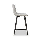 Wenford Faux Linen Bar Stool Grey from Roseland Furniture