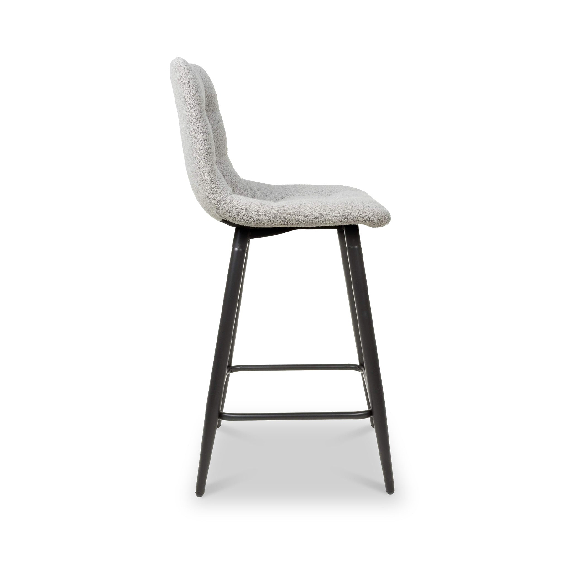 Wenford Faux Linen Bar Stool Grey from Roseland Furniture