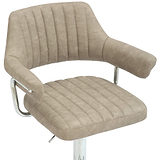 Rhonwen Faux Leather Bar Stool Mink from Roseland Furniture