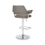 Rhonwen Faux Leather Bar Stool Charcoal from Roseland Furniture