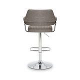 Rhonwen Faux Leather Bar Stool Charcoal from Roseland Furniture