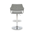 Rhonwen Faux Leather Bar Stool Grey from Roseland Furniture