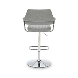 Rhonwen Faux Leather Bar Stool Grey from Roseland Furniture