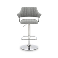 Rhonwen Faux Leather Bar Stool Grey from Roseland Furniture