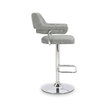 Rhonwen Faux Leather Bar Stool Grey from Roseland Furniture