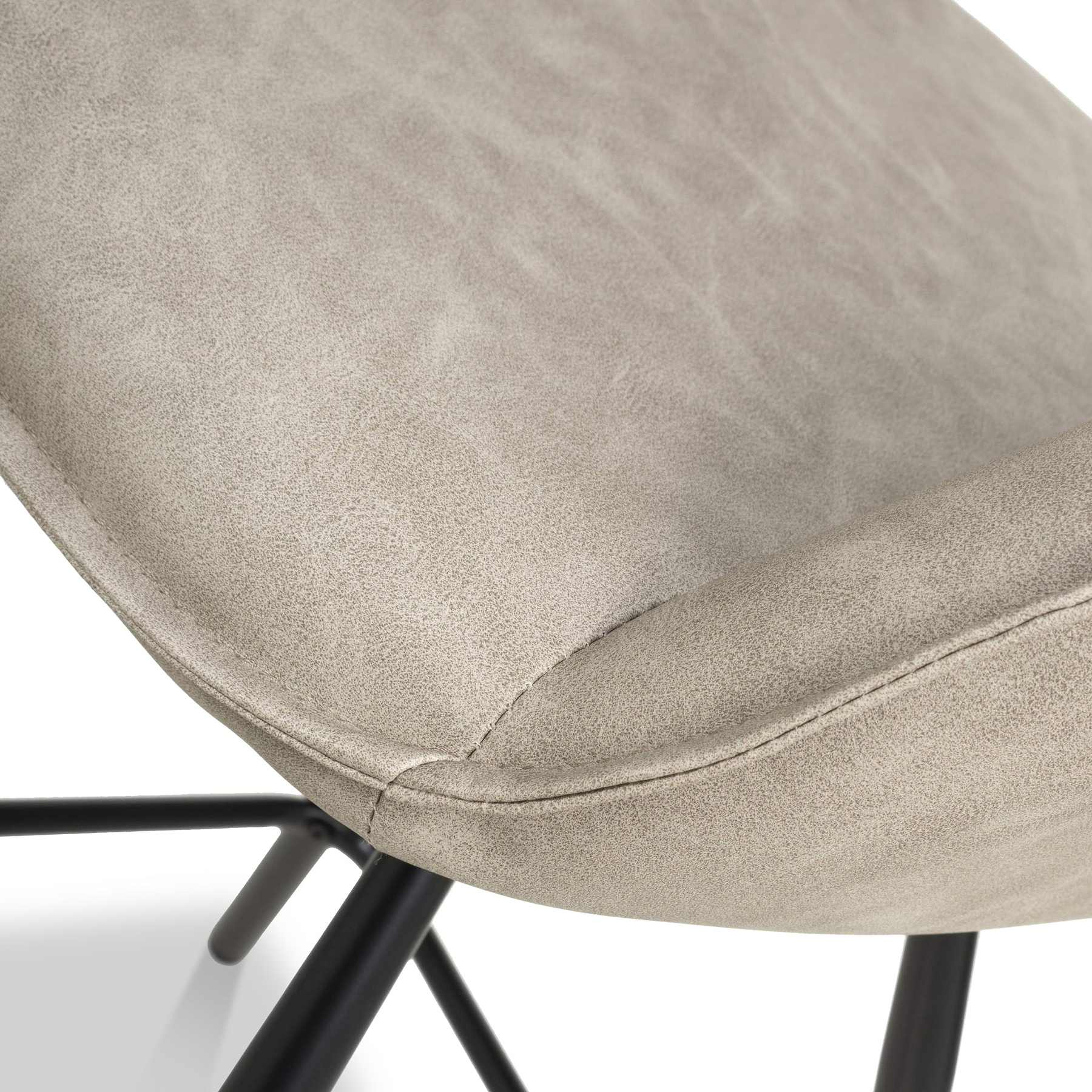 Merril Faux Leather Bar Stool Mink from Roseland Furniture