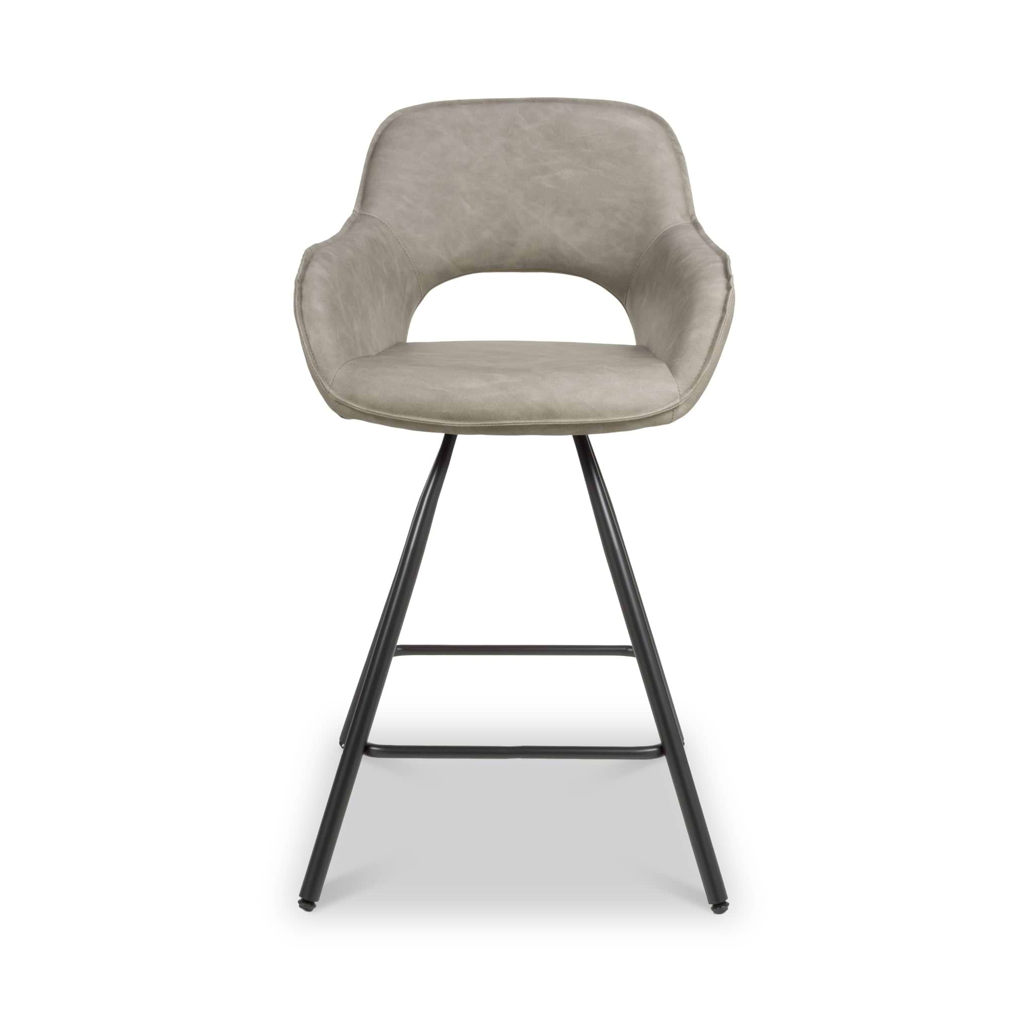 Merril Faux Leather Bar Stool Mink from Roseland Furniture