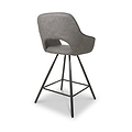 Merril Faux Leather Bar Stool Charcoal from Roseland Furniture