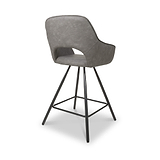 Merril Faux Leather Bar Stool Charcoal from Roseland Furniture