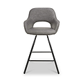 Merril Faux Leather Bar Stool Charcoal from Roseland Furniture