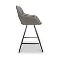 Merril Faux Leather Bar Stool Charcoal from Roseland Furniture
