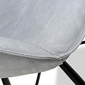 Merril Faux Leather Bar Stool Grey from Roseland Furniture