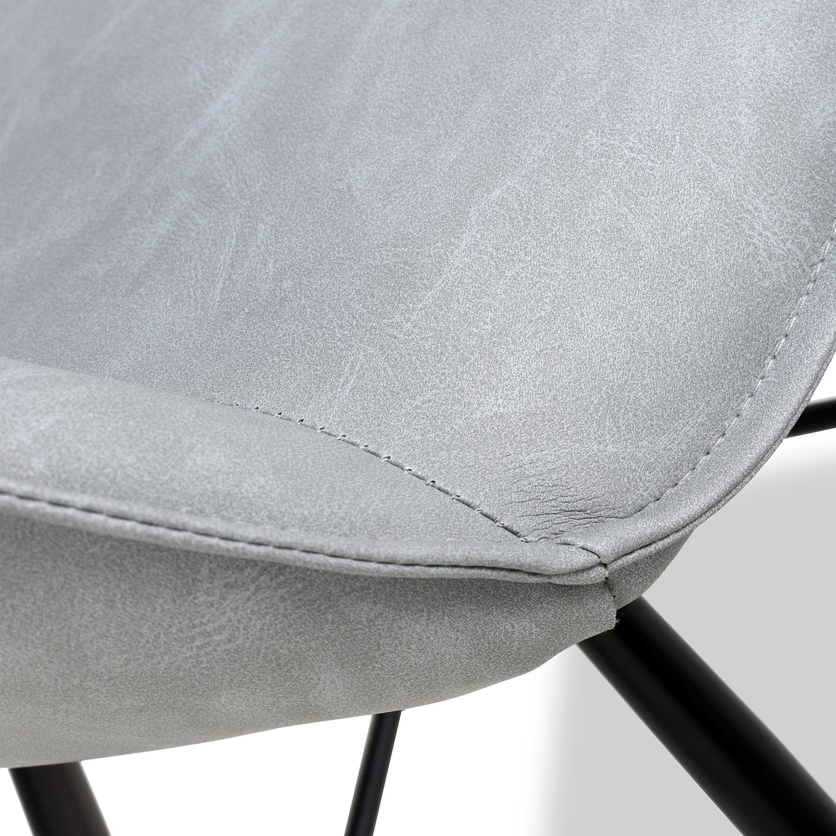 Merril Faux Leather Bar Stool Grey from Roseland Furniture