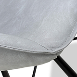 Merril Faux Leather Bar Stool Grey from Roseland Furniture