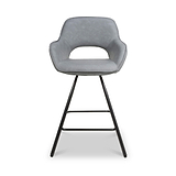 Merril Faux Leather Bar Stool Grey from Roseland Furniture