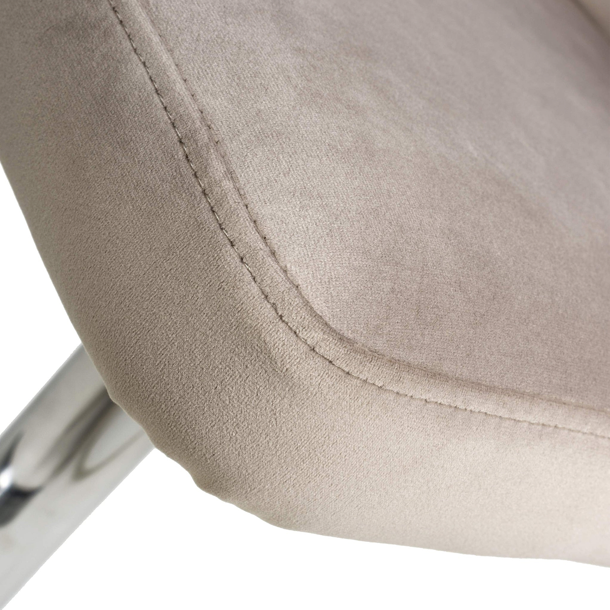 Adwen Brushed Velvet Bar Stool Mink from Roseland Furniture