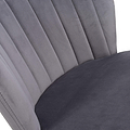 Adwen Brushed Velvet Bar Stool Grey from Roseland Furniture