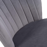 Adwen Brushed Velvet Bar Stool Grey from Roseland Furniture