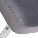 Adwen Brushed Velvet Bar Stool Grey from Roseland Furniture