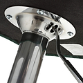 Adwen Brushed Velvet Bar Stool Grey from Roseland Furniture
