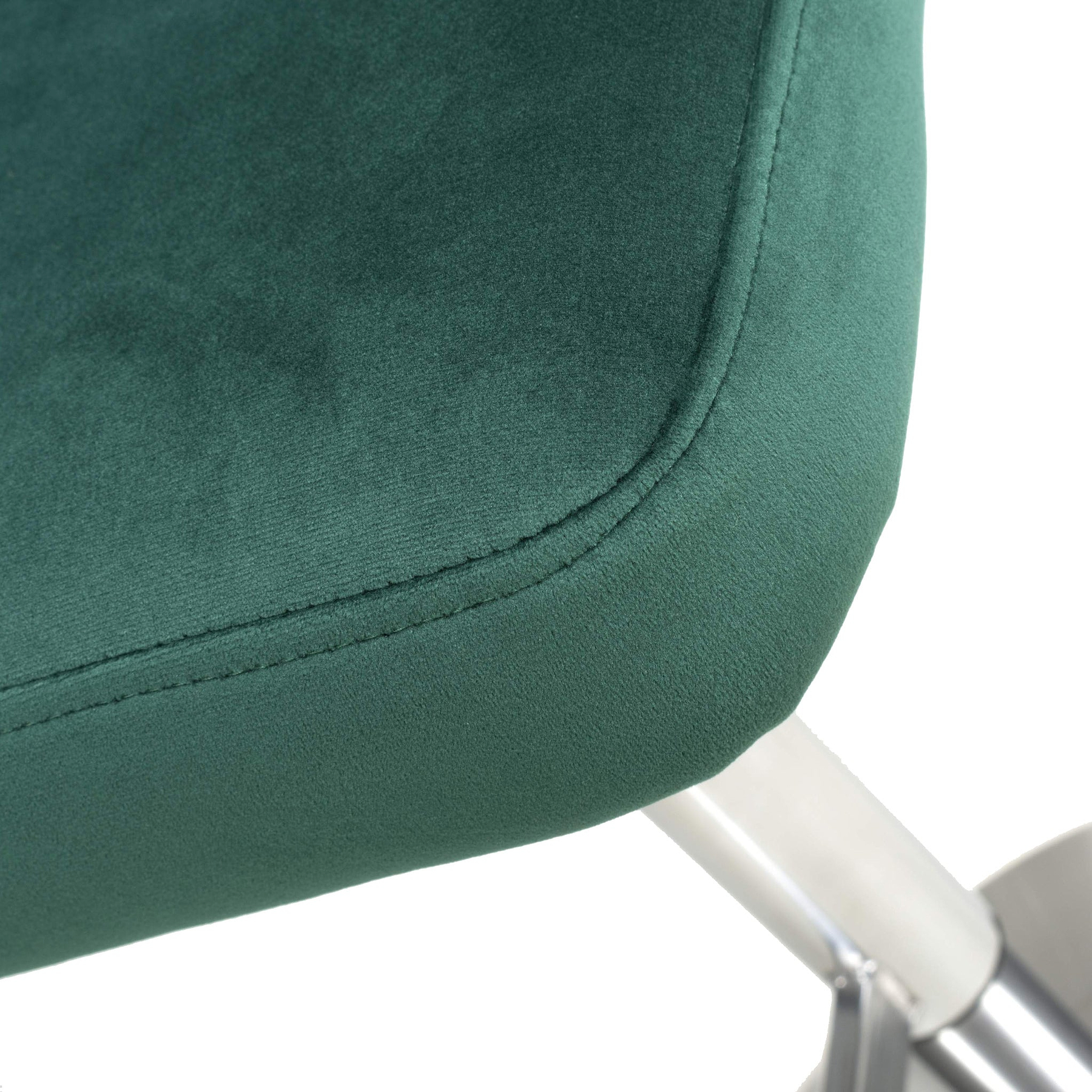 Adwen Brushed Velvet Bar Stool Green from Roseland Furniture