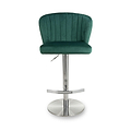 Adwen Brushed Velvet Bar Stool Green from Roseland Furniture