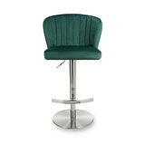 Adwen Brushed Velvet Bar Stool Green from Roseland Furniture