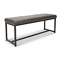 Maelis Grey Faux Leather Dining Bench from Roseland Furniture