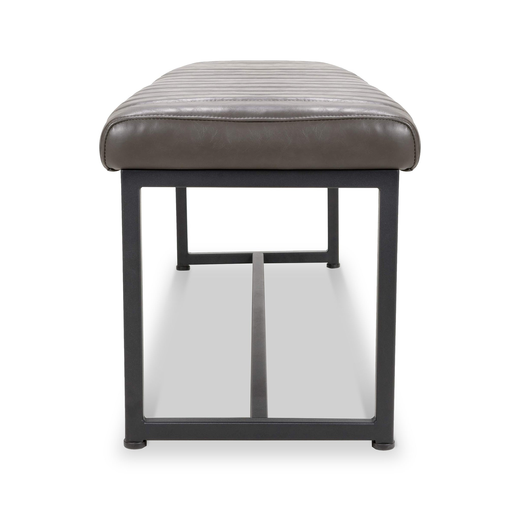 Maelis Grey Faux Leather Dining Bench from Roseland Furniture