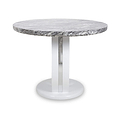 Pendeen 100cm Faux Marble Top Round Dining Table from Roseland Furniture